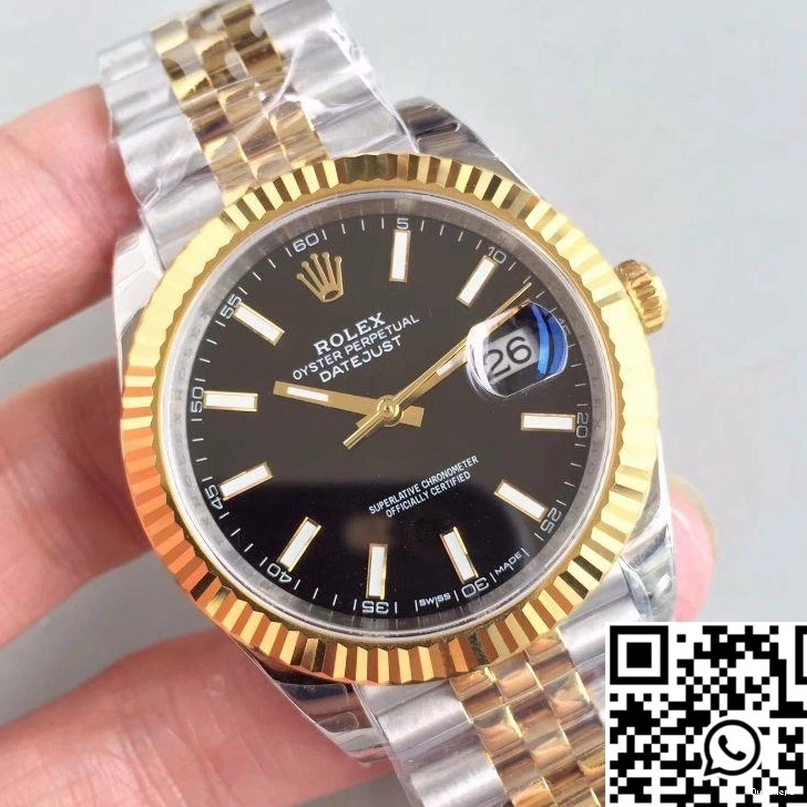 II Rolex Factory Datejust 41MM Black 116333 EW Dial 1106